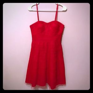 Adrianna Papell red cocktail formal mini dress 4